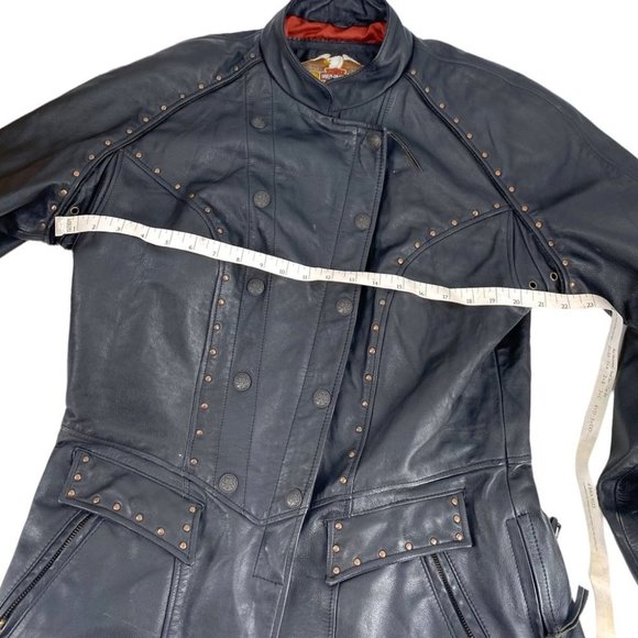 🌷HOST PICK 🌷 Harley-Davidson Black Leather Vintage Motorcycle - Picture 9 of 13